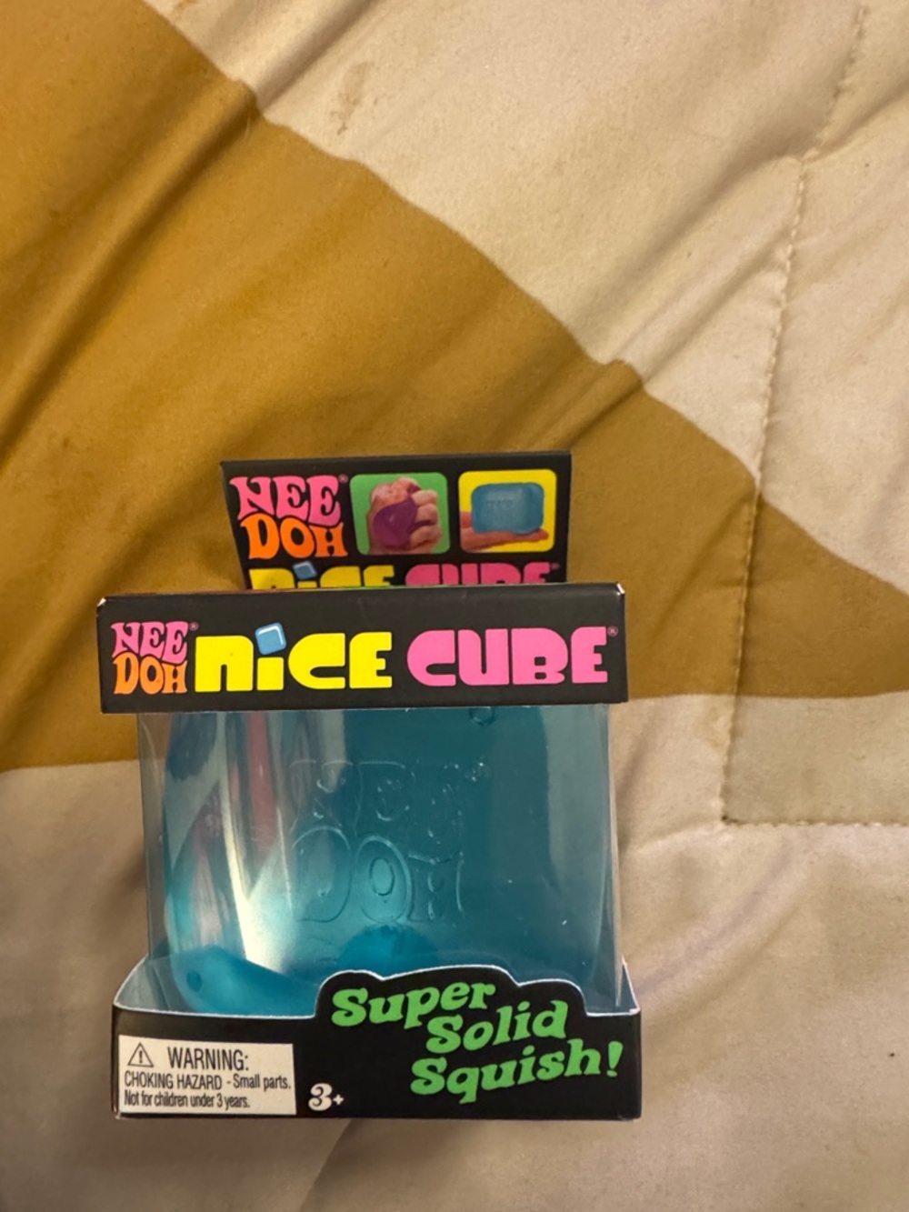 Nee doh Nice Cube Super Solid Squish! – Blue